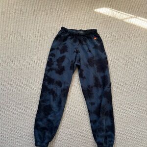 Aviator Nation Black Tie-Dye Joggers